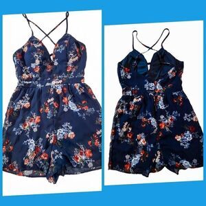 Crystal Doll floral romper junior Size 3